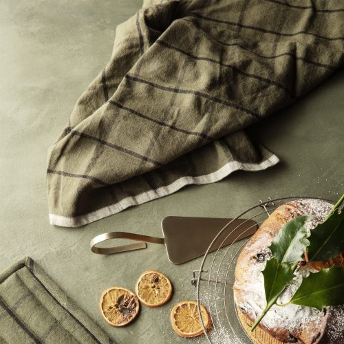 Hale Tea Towel, Green/Black - Gessato Design Store