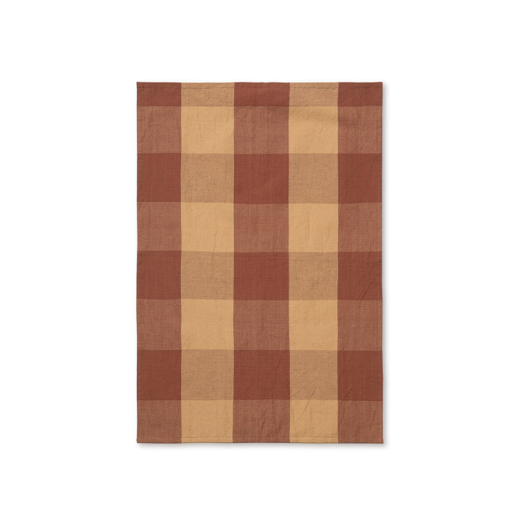 Hale Tea Towel, Peach/Spice Red