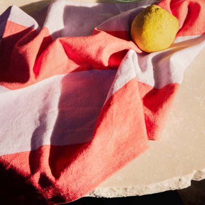 Hale Tea Towel, Red/Lilac - Gessato Design Store