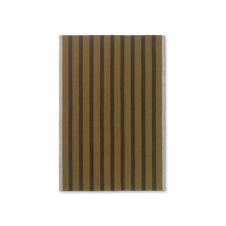 Hale Tea Towel, Sugar Kelp/Black