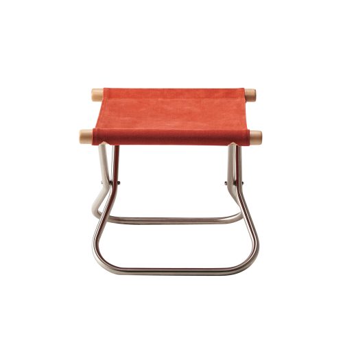 NY Chair X Ottoman by Takeshi Nii, Vermilion Orange - Gessato Design Store