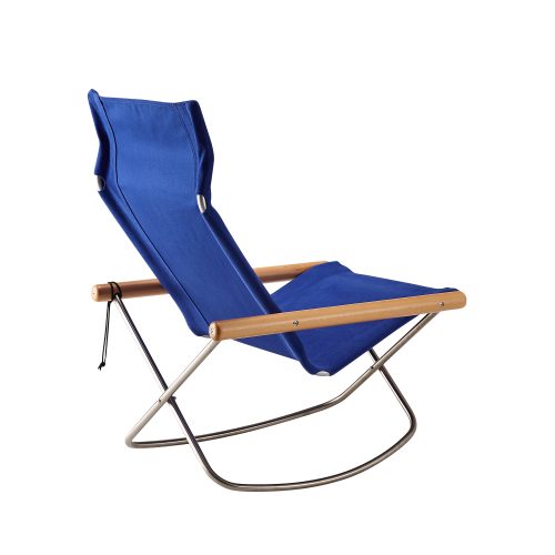 NY Rocking Chair X by Takeshi Nii, Blue - Gessato Design Store