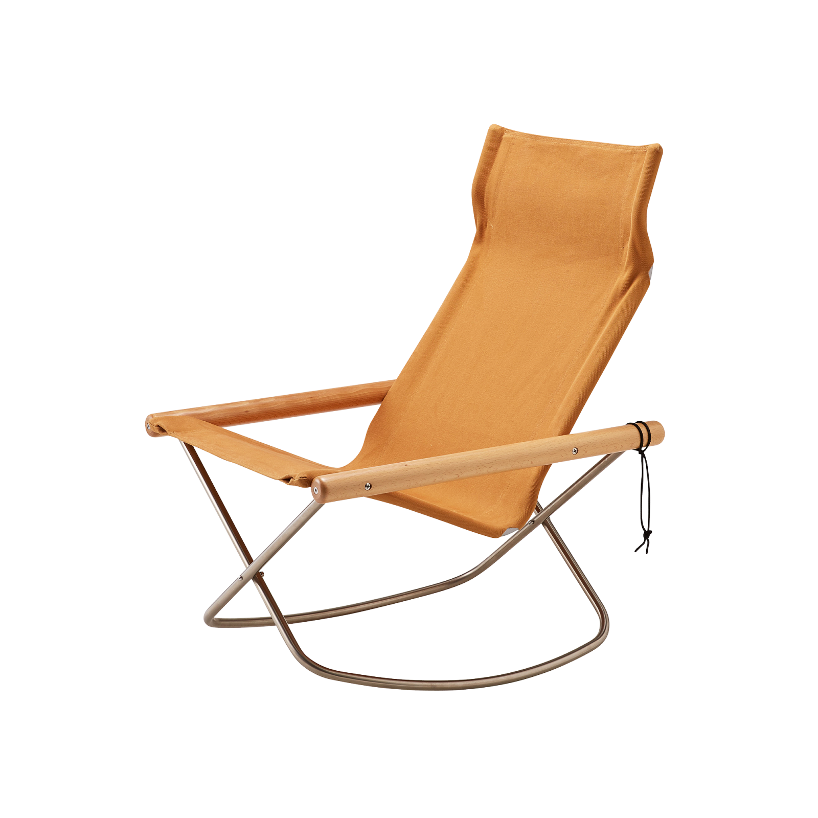 NY Rocking Chair X by Takeshi Nii, Camel - Gessato Design Store