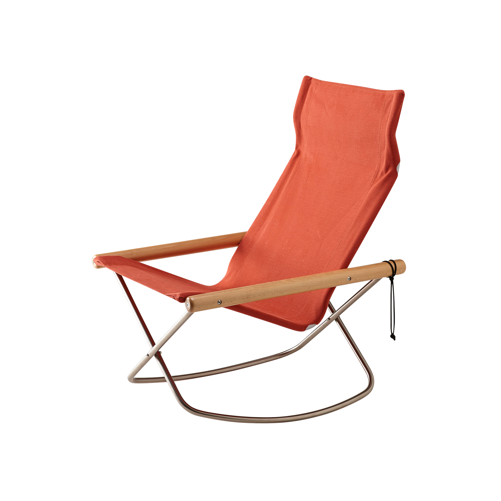 NY Rocking Chair X by Takeshi Nii, Vermilion Orange - Gessato Design Store