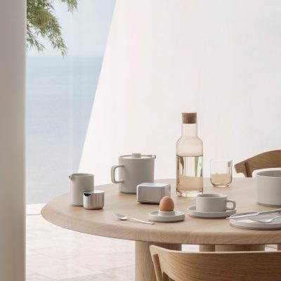 Pilar Coffee Cups with Saucers, Set of 2 - Gessato Design Store