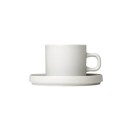 Pilar Coffee Cups with Saucers, Set of 2 - Gessato Design Store