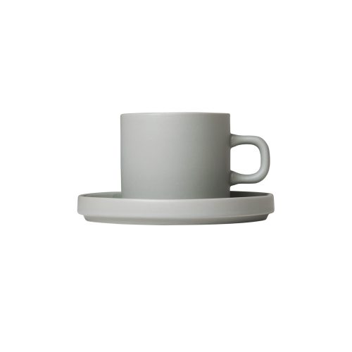 Pilar Coffee Cups with Saucers, Set of 2 - Gessato Design Store