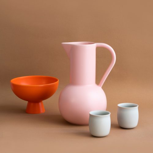 Raawii Strøm Jug, Coral Blush - Gessato Design Store