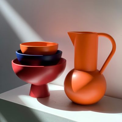 Raawii Strøm Jug, Vibrant Orange - Gessato Design Store