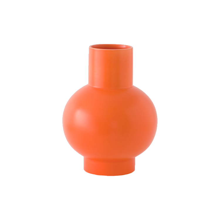 Raawii Strøm Vase, Vibrant Orange
