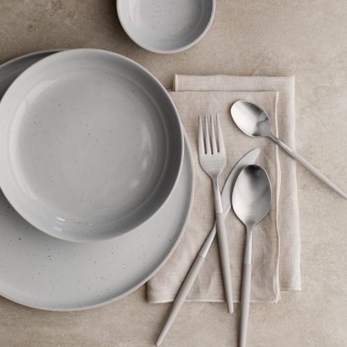 Sablo Ceramic Stoneware Deep Plate Set of 4 - Gessato Design Store