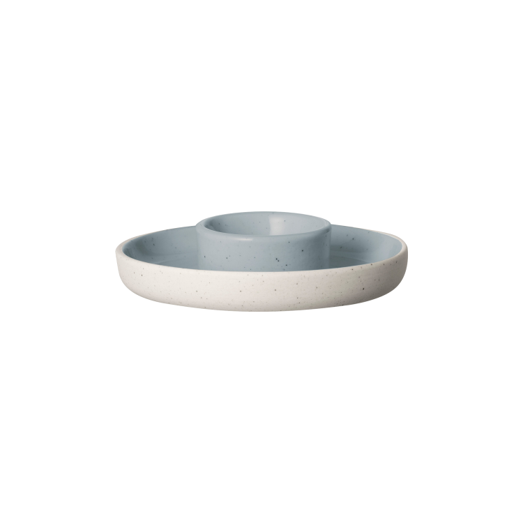 Sablo Ceramic Stoneware Egg Cup With Base, Set of 2