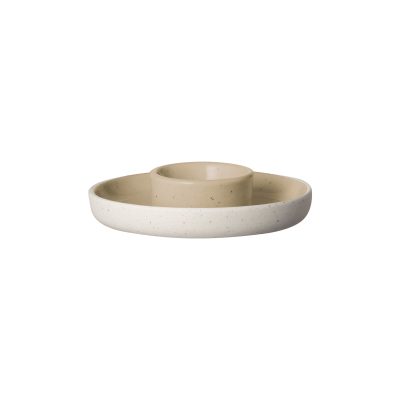 Sablo Ceramic Stoneware Egg Cup With Base, Set of 2 - Gessato Design Store