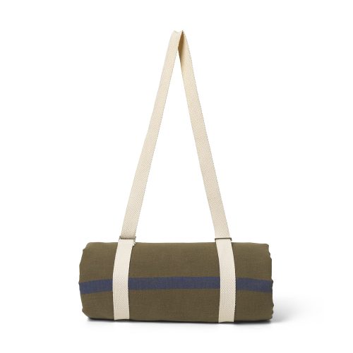 Yard Picnic Blanket, Olive/Bright Blue - Gessato Design Store