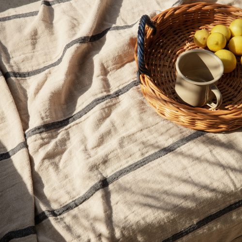 Yard Picnic Blanket, Sand/Black - Gessato Design Store