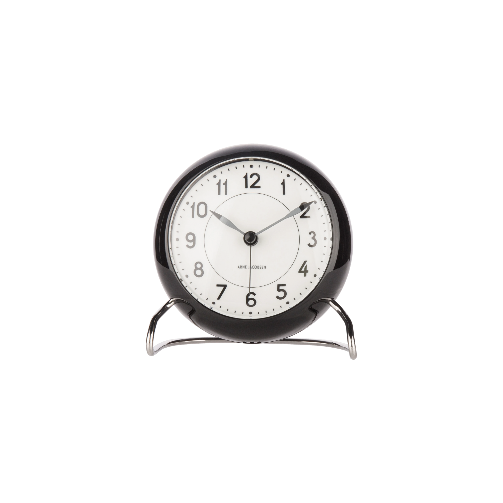 Arne Jacobsen Station Alarm Clock - Black - Gessato Design Store