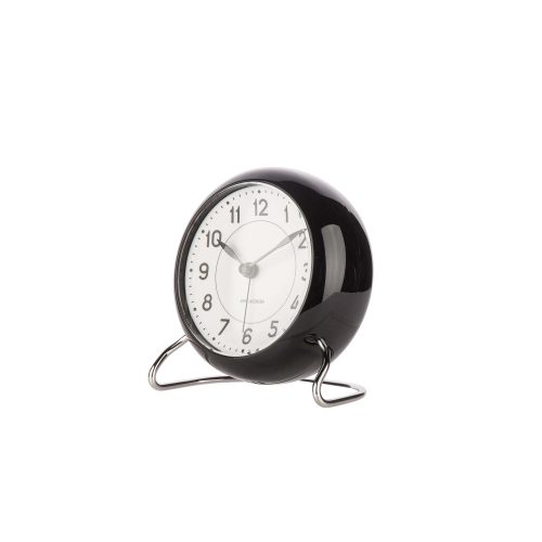 Arne Jacobsen Station Alarm Clock - Black - Gessato Design Store