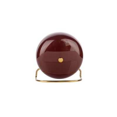 Arne Jacobsen Station Alarm Clock - Burgundy - Gessato Design Store