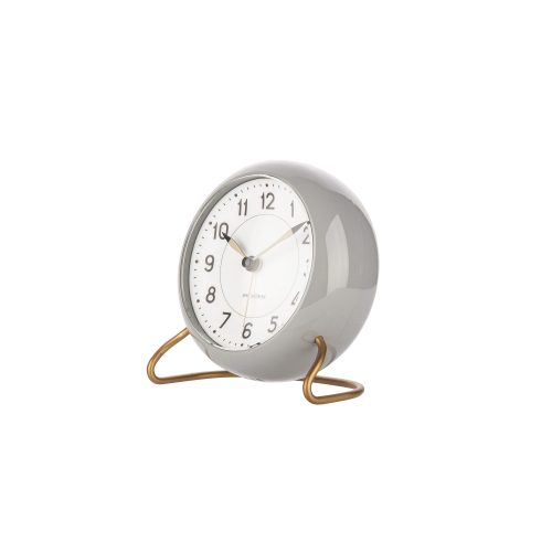 Arne Jacobsen Station Alarm Clock - Grey - Gessato Design Store