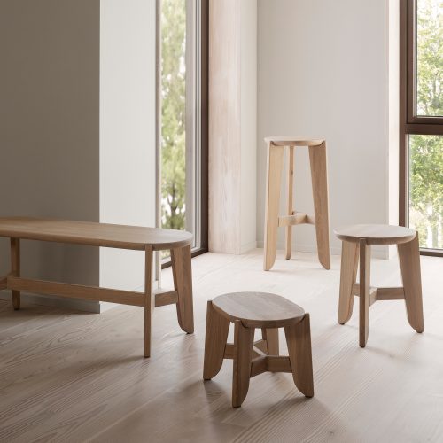 Eli Oak Bar Stool - Gessato Design Store