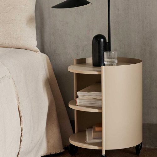 Eve Black Metal Bedside Table - Gessato Design Store