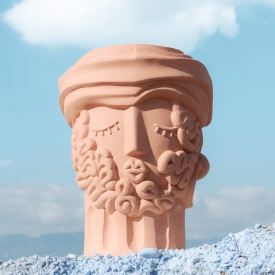 Magna Graecia Man Terracotta Planter - Gessato Design Store