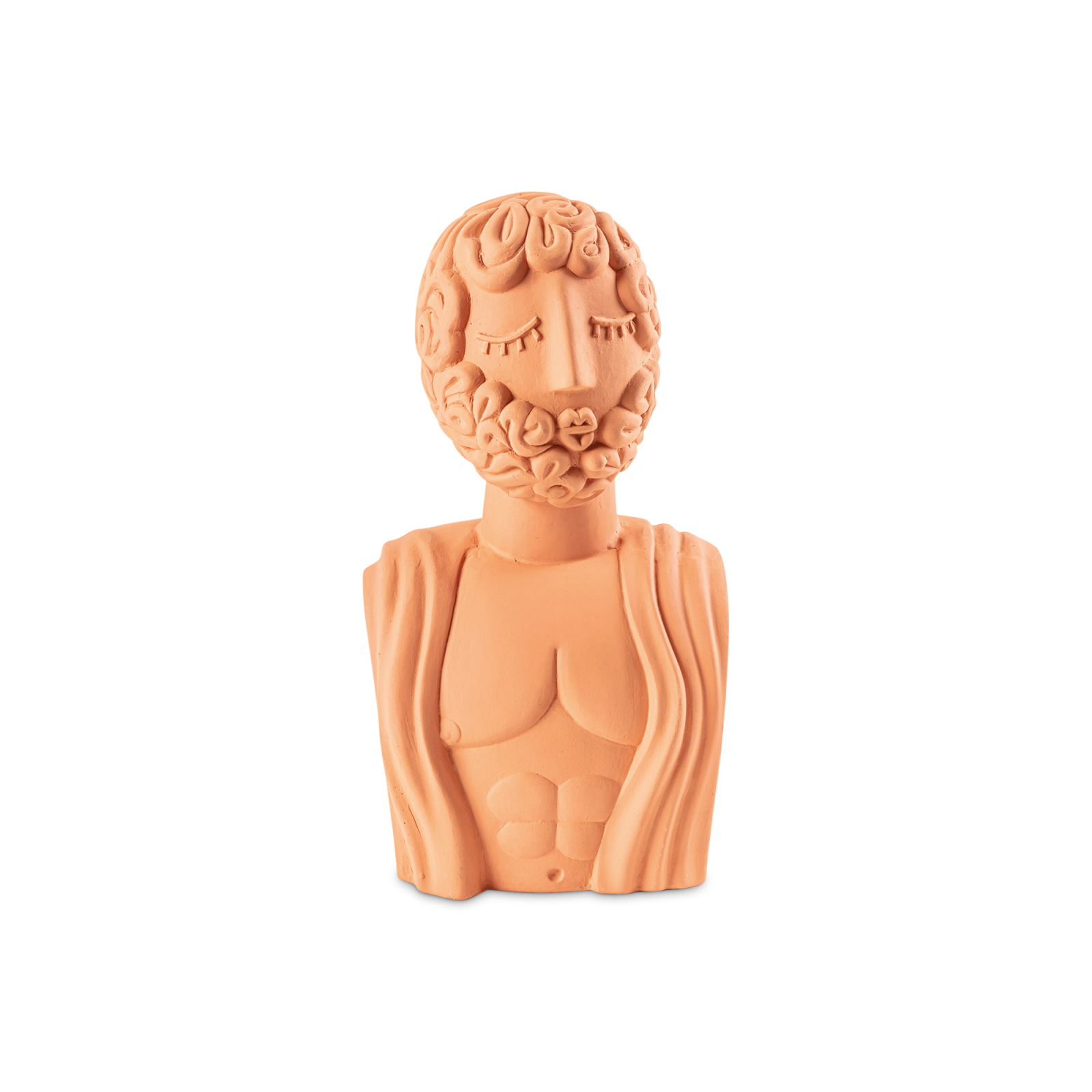 Magna Graecia Terracotta Bust Man - Gessato Design Store