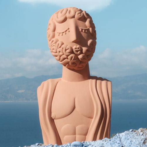 Magna Graecia Terracotta Bust Man - Gessato Design Store