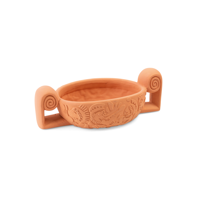 Magna Graecia Terracotta Vase Centerpiece