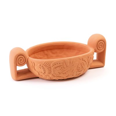 Magna Graecia Terracotta Vase Centerpiece - Gessato Design Store