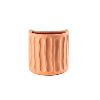 Magna Graecia Terracotta Wall Vase Dorico - Gessato Design Store