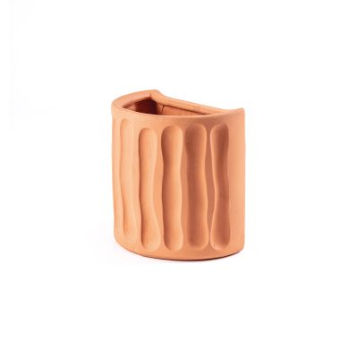 Magna Graecia Terracotta Wall Vase Dorico - Gessato Design Store