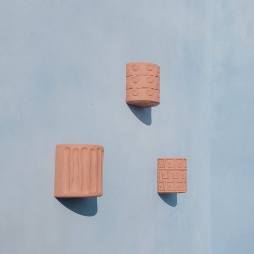 Magna Graecia Terracotta Wall Vase Greche - Gessato Design Store