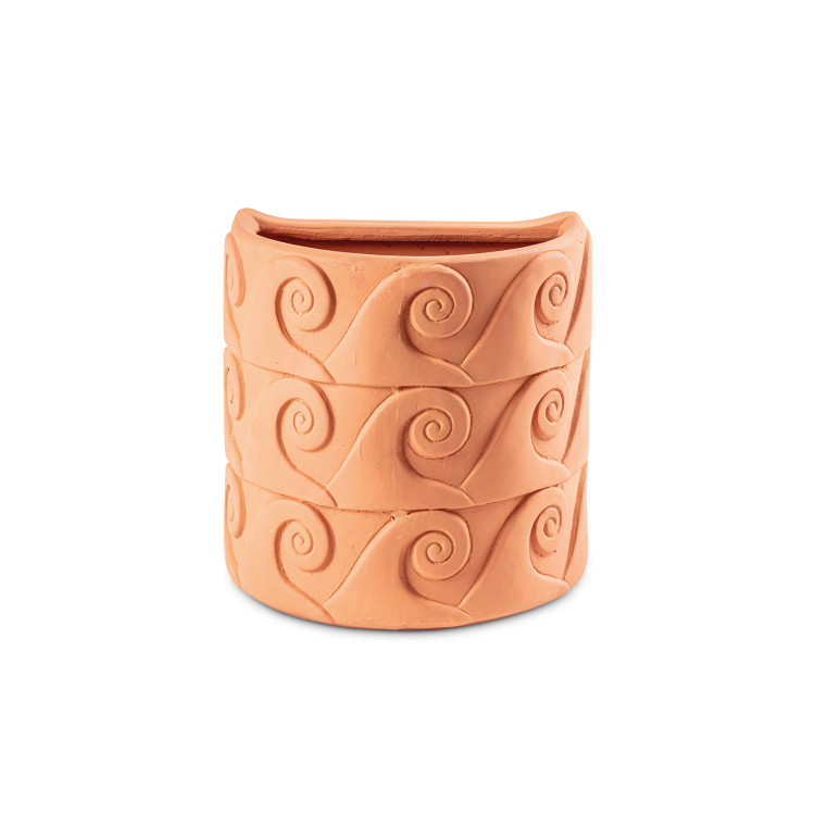 Magna Graecia Terracotta Wall Vase Onde