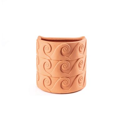 Magna Graecia Terracotta Wall Vase Onde - Gessato Design Store