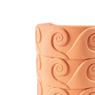 Magna Graecia Terracotta Wall Vase Onde - Gessato Design Store