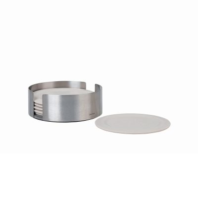 Silicone Coasters with Stainless Steel Holder - Gessato Design Store