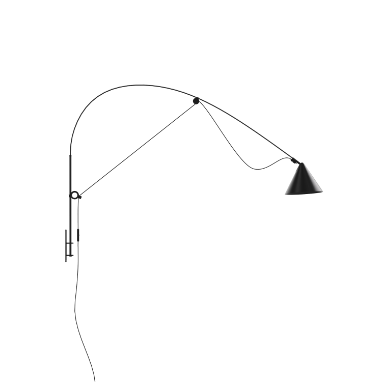Ayno Wall Lamp – Large – Black