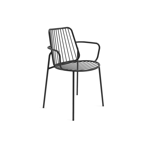 Billa Outdoor Armchair, Black - Gessato Design Store