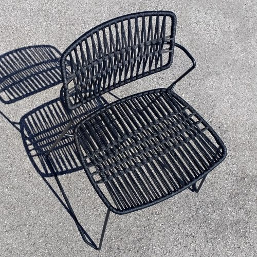 Serpentine Outdoor Chair, Black/Black - Gessato Design Store