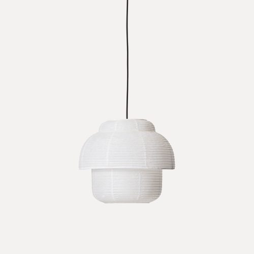 Papier Double Pendant Lamp 40 - White - Gessato Design Store