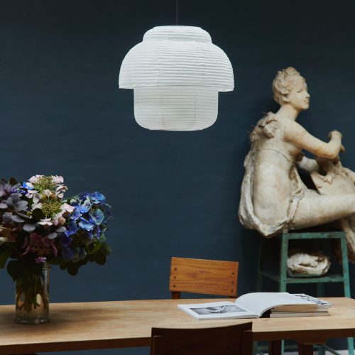 Papier Double Pendant Lamp 40 - White - Gessato Design Store