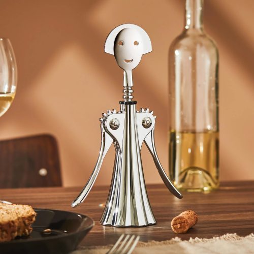 Anna G. - Smiling Corkscrew, Stainless Steel - Gessato Design Store