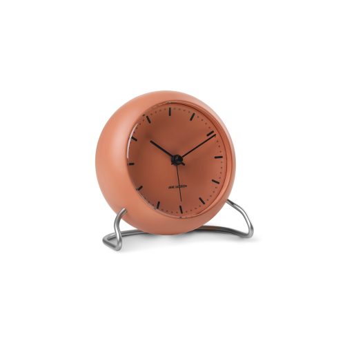 Arne Jacobsen City Hall Alarm Clock, Pale Orange - Gessato Design Store