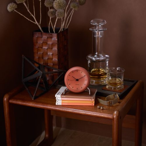 Arne Jacobsen City Hall Alarm Clock, Pale Orange - Gessato Design Store