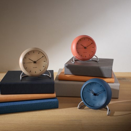 Arne Jacobsen City Hall Alarm Clock, Sandy Beige - Gessato Design Store