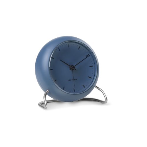 Arne Jacobsen City Hall Alarm Clock, Stone Blue - Gessato Design Store