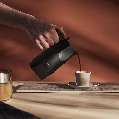 Ossidiana Black Moka Pot - Gessato Design Store