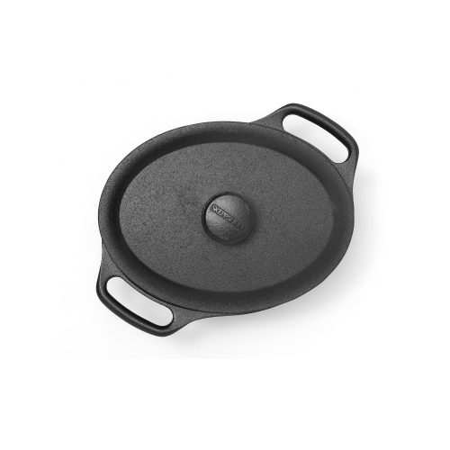 Cast Iron Oval Casserole with Lid, 2L - Gessato Design Store