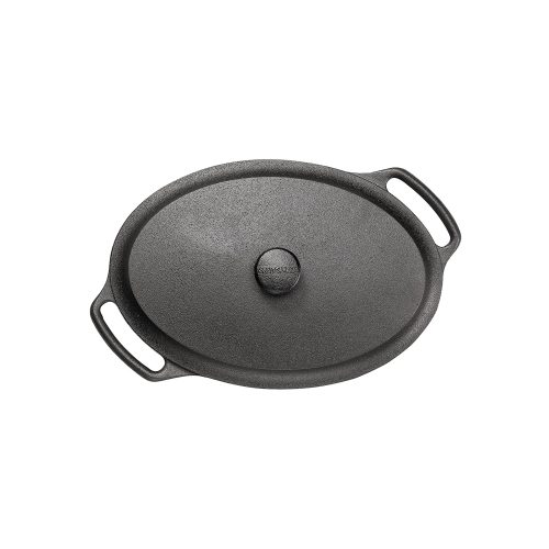 Cast Iron Oval Casserole with Lid, 4L - Gessato Design Store